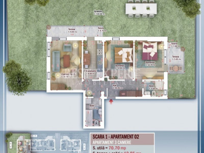 3 Camere Gradina Zona Linistita Parcare Bonus-3 minute STB