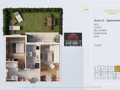 Apartament 2 camere cu Gradina Finalizat 2025 -Mutare Imediata