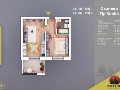 Apartament 2 camere Avans 15% Theodor Pallady Metrou Nicolae Teclu