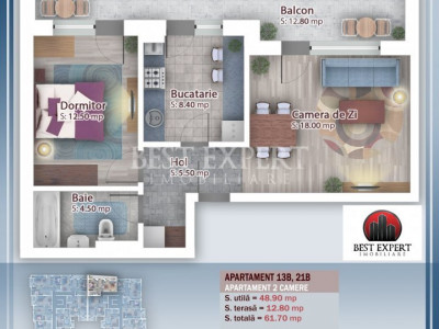 2 camere Direct Dezvoltator 7 min STB-credit ipotecar 15%