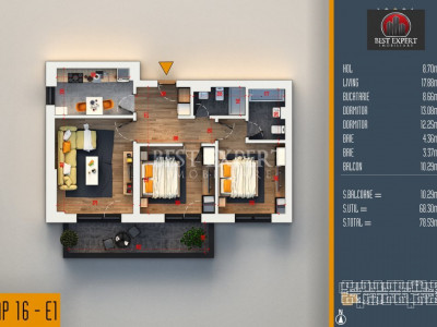 3 Camere Ideal Familie -Zona Linistita 