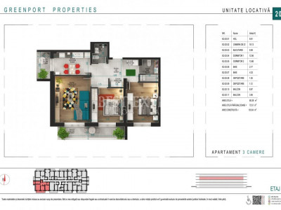 3 Camere Incalzire in Pardoseala/Zona Linistita