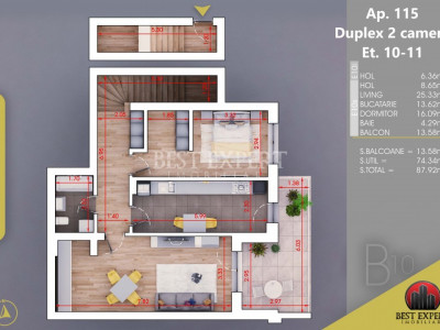2 camere-8 min Metrou Teclu- Loc de parcare Bonus/Mutare Rapida