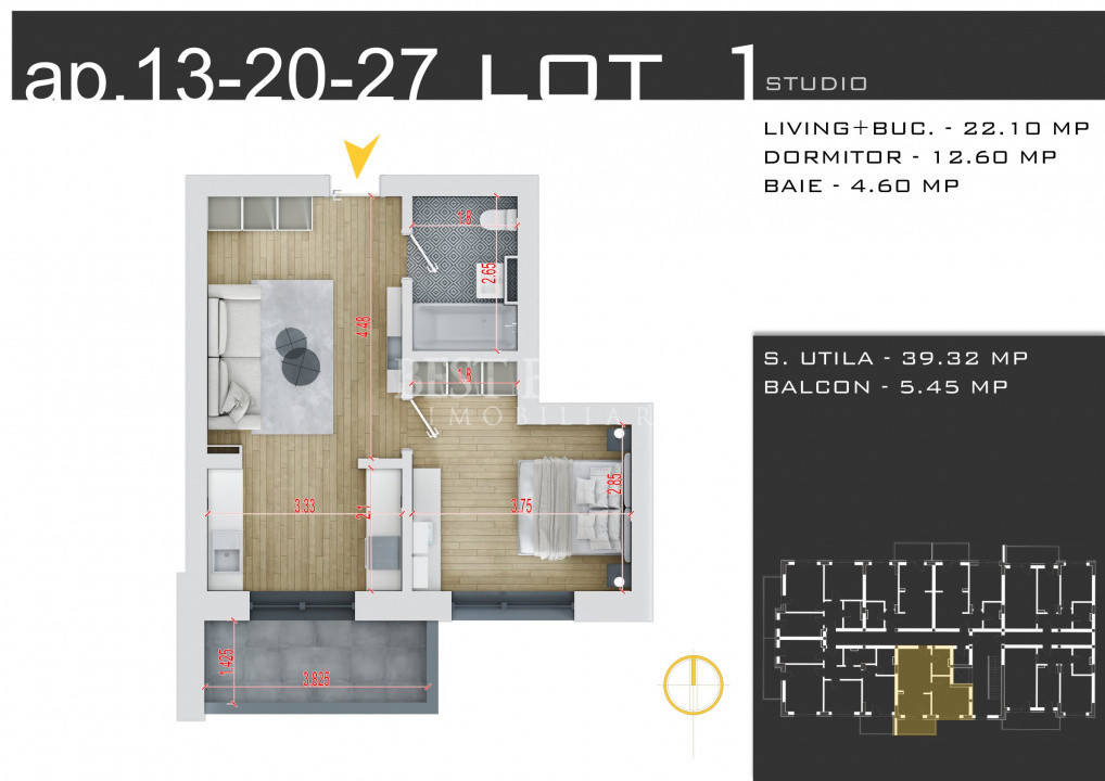 2 Camere Ideal Investitie Parcare Inclusa/Credit Ipotecar 15%