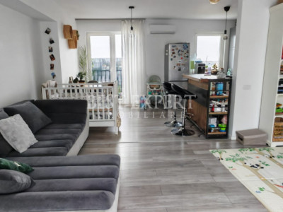 Apartament cu 2 camere, terasa spatioasa, complet mobilat-5 min STB