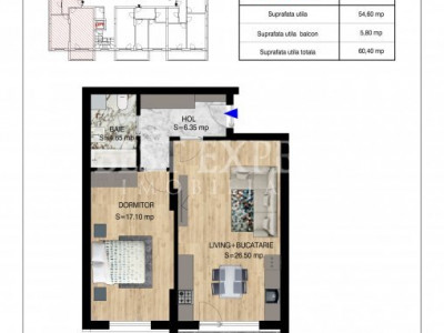 2 Camere Direct Dezvoltator -Incalzire in Pardoseala/Parcare inclusa