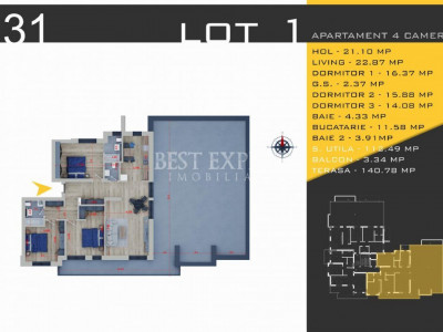 4 Camere Direct Dezvoltator-credit ipotecar 15%