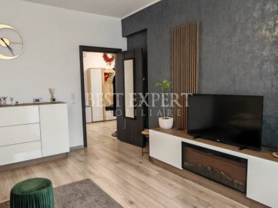 3 Camere de inchiriat complet mobilat si utilat cu Parcare demisol