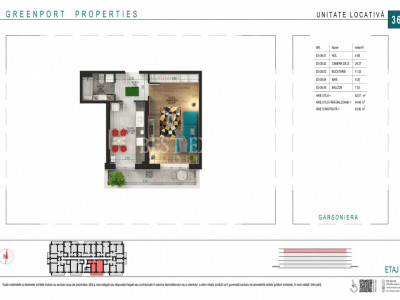 Garsoniera Spatioasa | ideal investitie-Incalzire Pardoseala| Parcare Bonus 