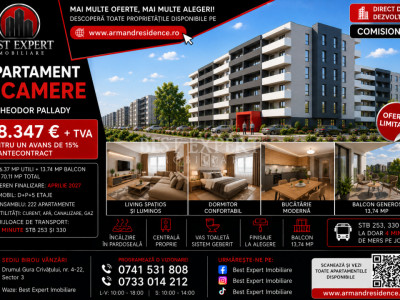 Apartament Nou 2 Camere | Încălzire în Pardoseală | Parcare Inclusa la Avans 50%
