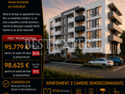 2 Camere cu Parcare acoperita | Incalzire Pardoseala