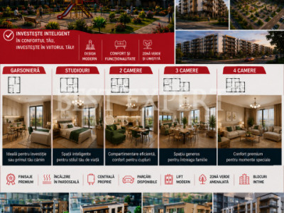 3 Camere Ideal Familie |Calitate si Confort| Credit Ipotecar 15%