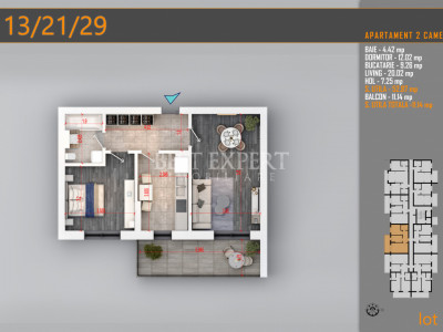 2 Camere Direct Dezvoltator | Parcare acoperita inclusa la av 50%| 10 min metrou