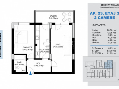 2 Camere decomandate | Încălzire în Pardoseală | Comision 0% | Pallady