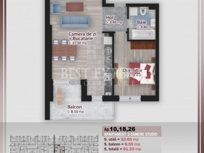 2 Camere Luminos | Balcon Generos | Comision 0% | Credit Ipotecar 15%