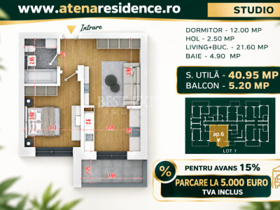 2 Camere | Avans 15% | Credit Ipotecar | Direct Dezvoltator | Bloc Nou