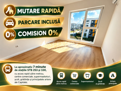 2 Camere | Bloc Nou | Direct Dezvoltator | Parcare Inclusă | Mutare Rapidă