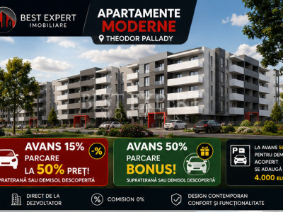 2 Camere |Theodor Pallady| Bloc Intim| Parcare Inclusă | Avans 50% | Comision 0%