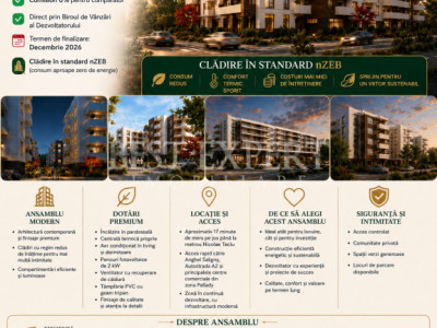 Apartament 2 Camere | Panouri Fotovoltaice | Comision 0%