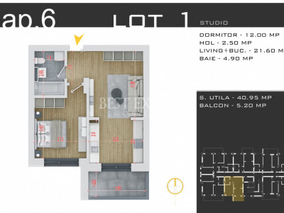 2 Camere | Parcare Inclusă | Avans 50 % | Bloc Intim | Pallady | Comision 0%