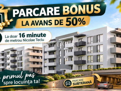 2 Camere | Bloc Nou | Parcare BONUS la Avans 50% | Comision 0% | Pallady