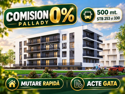 3 Camere | Direct Dezvoltator | 5 Min. STB | Pallady