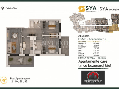 3 Camere Moderne| Bonus Parcare| Avans 50% | Comision 0%