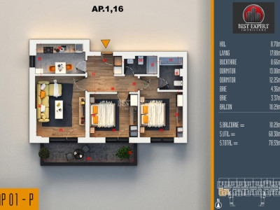 3 Camere | Ideal Familie | Parcare la Jumătate de Preț | avans 90%| Pallady