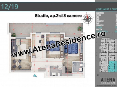 Apartament modern decomandat 3 Camere Theodor Pallady 