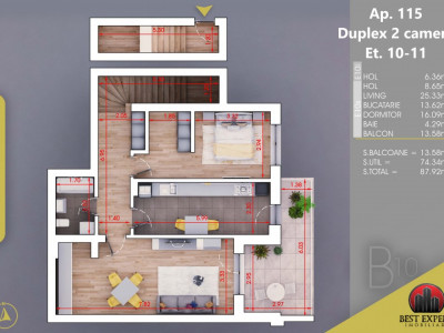 2 camere-8 min Metrou Teclu- Loc de parcare Bonus/Finalizare Decembrie 2024