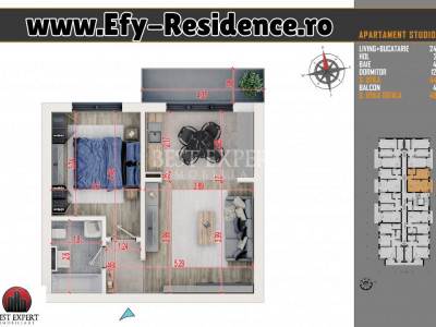 Apartament 2 camere ideal investitie Incalzire Pardoseala