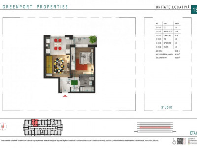 Apartament 2 camere ideal investitie-Incalzire Pardoseala