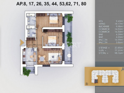 3 camere Direct Dezvoltator Acces Rapid Metrou/Credit Ipotecar 15%