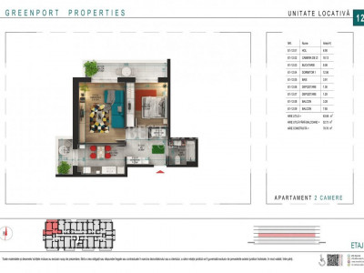 2 camere Ideal Investitie Incalzire Pardoseala -Credit Ipotecar 15%